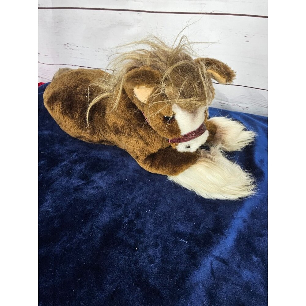 Budweiser Plush CLYDESDALE Horse‎ With Bridle 12" Vintage